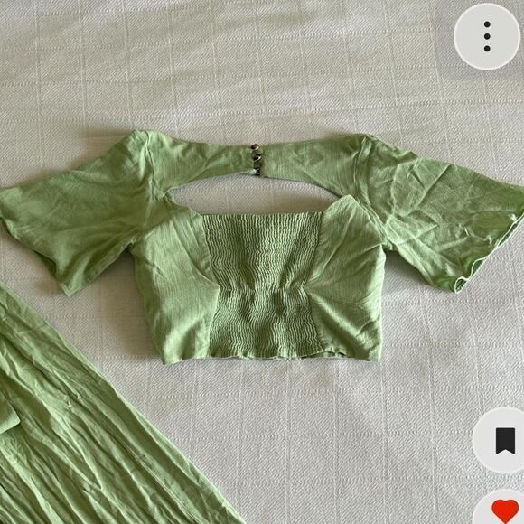 City Blue lime green 2 piece pant set from Brazil | size S - Picture 5 of 8